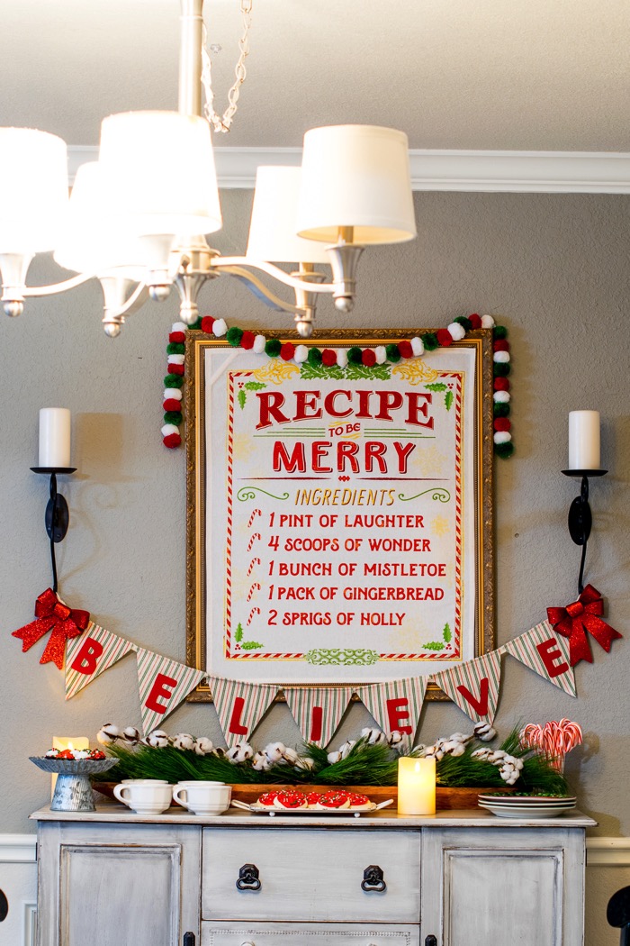 Fixer Upper Inspired Holiday Home Tour Dining Room 