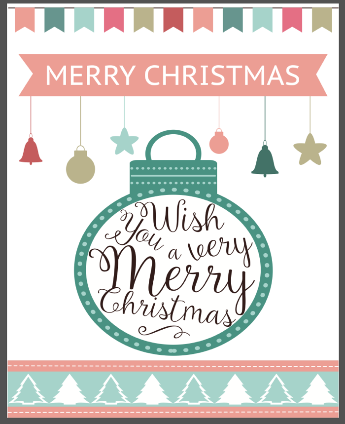 Merry Christmas from MrsMajorHoff! FREE PRINTABLE!