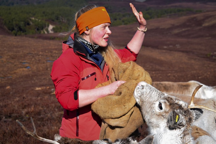 Tour guides with the Cairngorm Reindeer Center