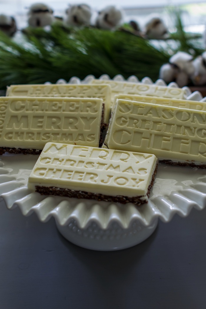 Truffle Bars with Holiday sayings