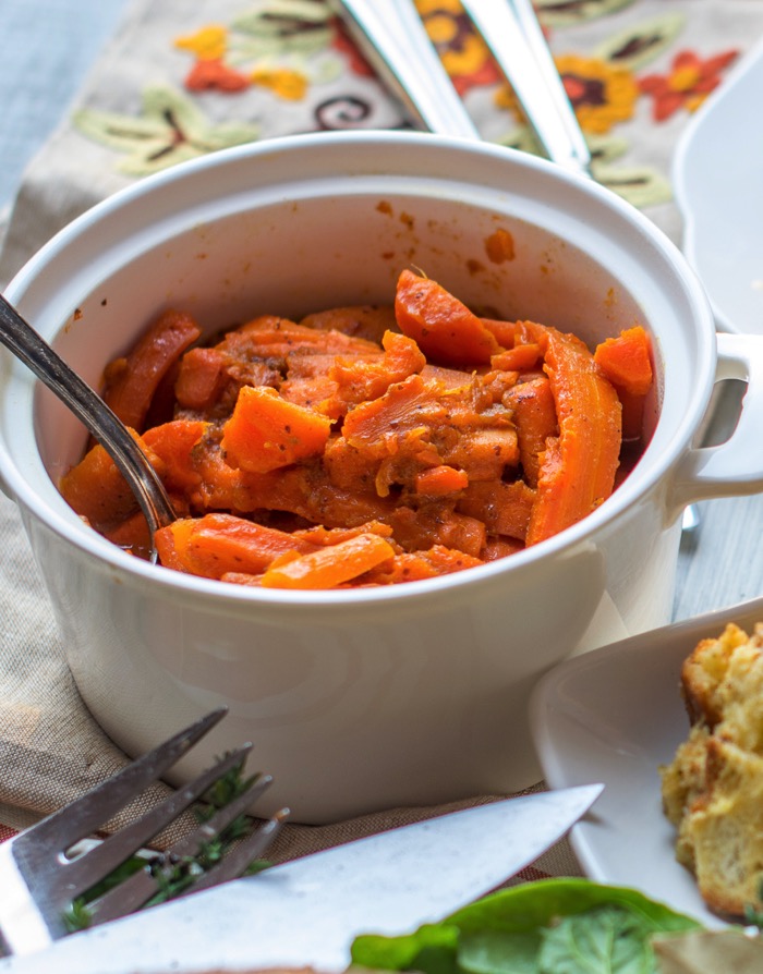 cooked carrots in pressure cooker
