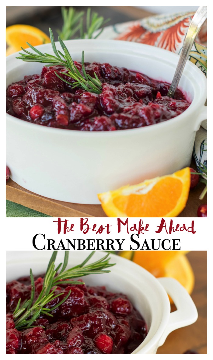 cranberry sauce that is easy to make ahead