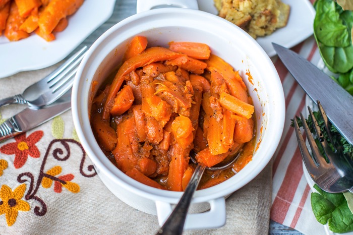 maple mustard glazed carrots in the instant pot