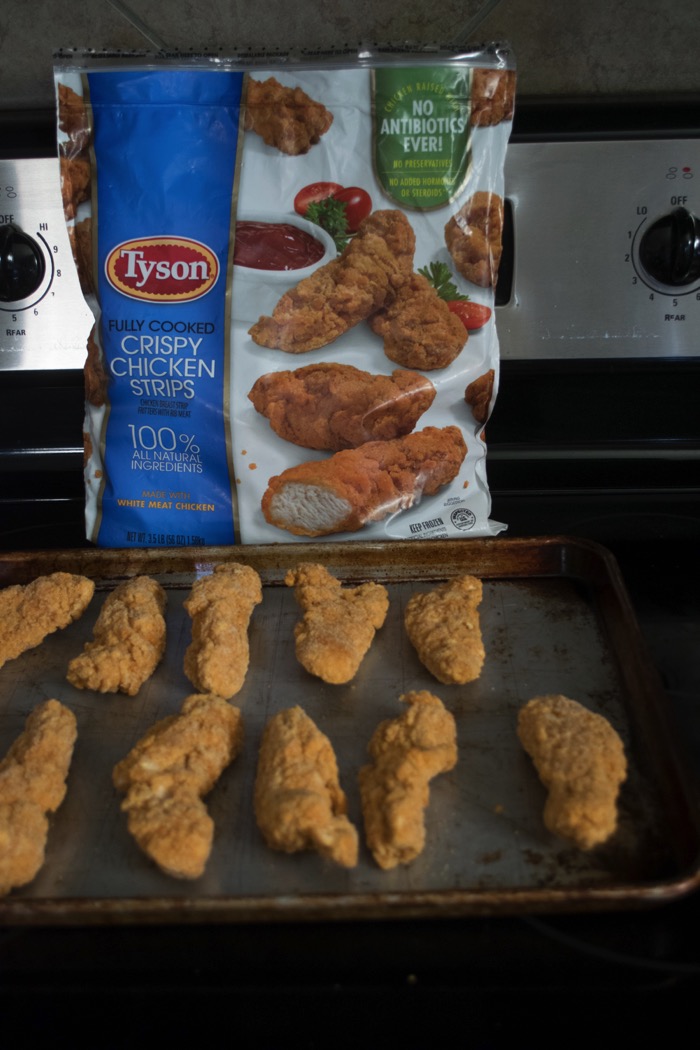 Baking Tyson® Crispy Chicken strips for a crowd