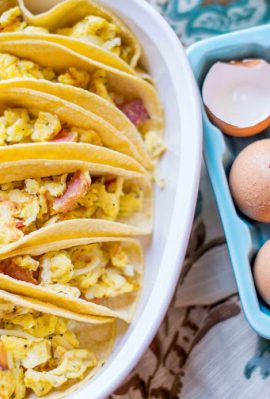 Breakfast Tacos For a Crowd