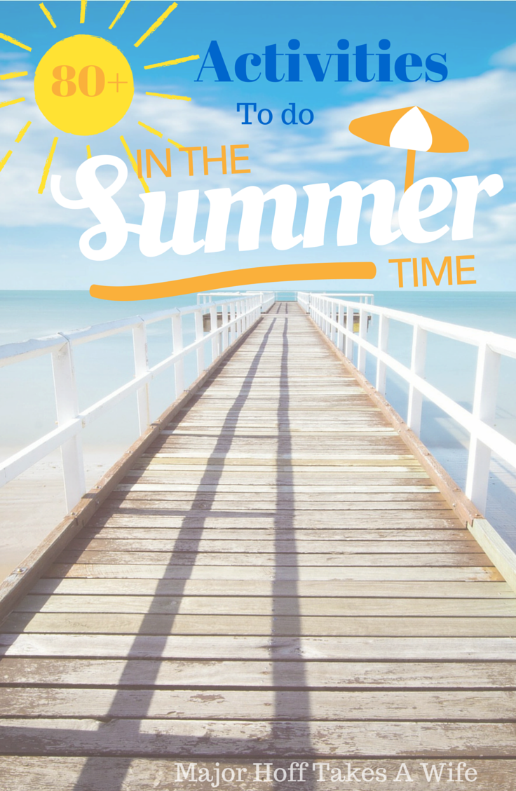 Activities to do in the summer time. 80+ ideas to beat the summer boredom slump! #Free2Be #laundry #ad 