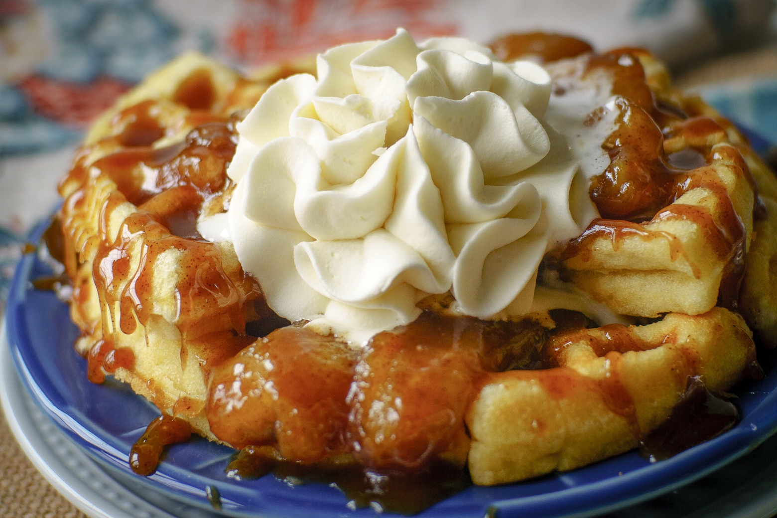 Caramelized banana waffles : Caramelized bananas will turn your weekend waffles to off the chart amazing thanks to a secret ingredient in the waffle recipe!