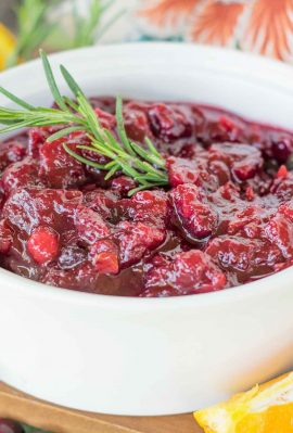 Save your sanity! Make your cranberry sauce ahead of time!