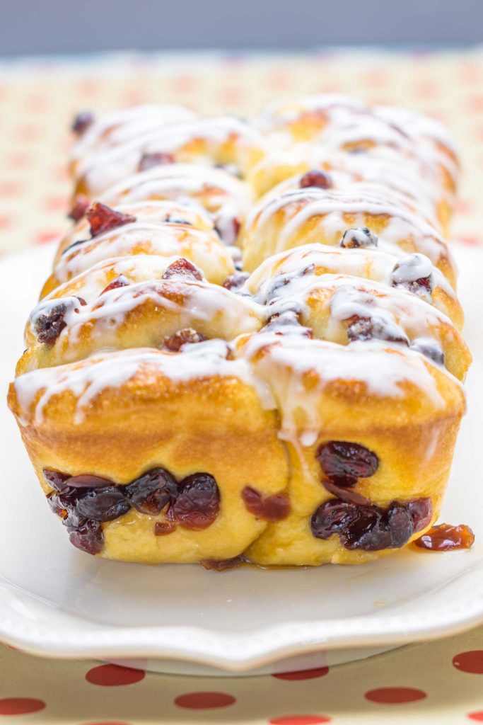 Pull apart orange cranberry bread is a cinch to make!