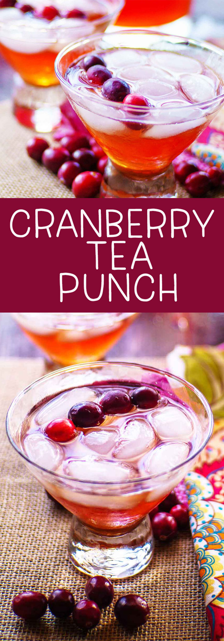 Cranberry tea punch is a perfect holiday beverage. It's a great mocktail full of Milo's sweet tea, cranberry cherry juice, and soda for bubbles. #ad @MilosTea #PassTheMilos #Pmedia  via @mrsmajorhoff