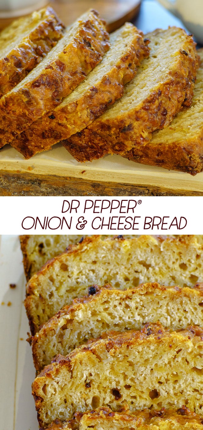 Dr Pepper onion and cheese bread! @DrPepper #ad #homegatingchamp #bread #quickbread #savory #rusticbread