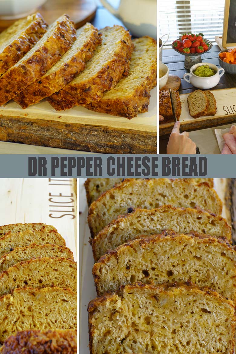Dr Pepper Cheese Bread slices
