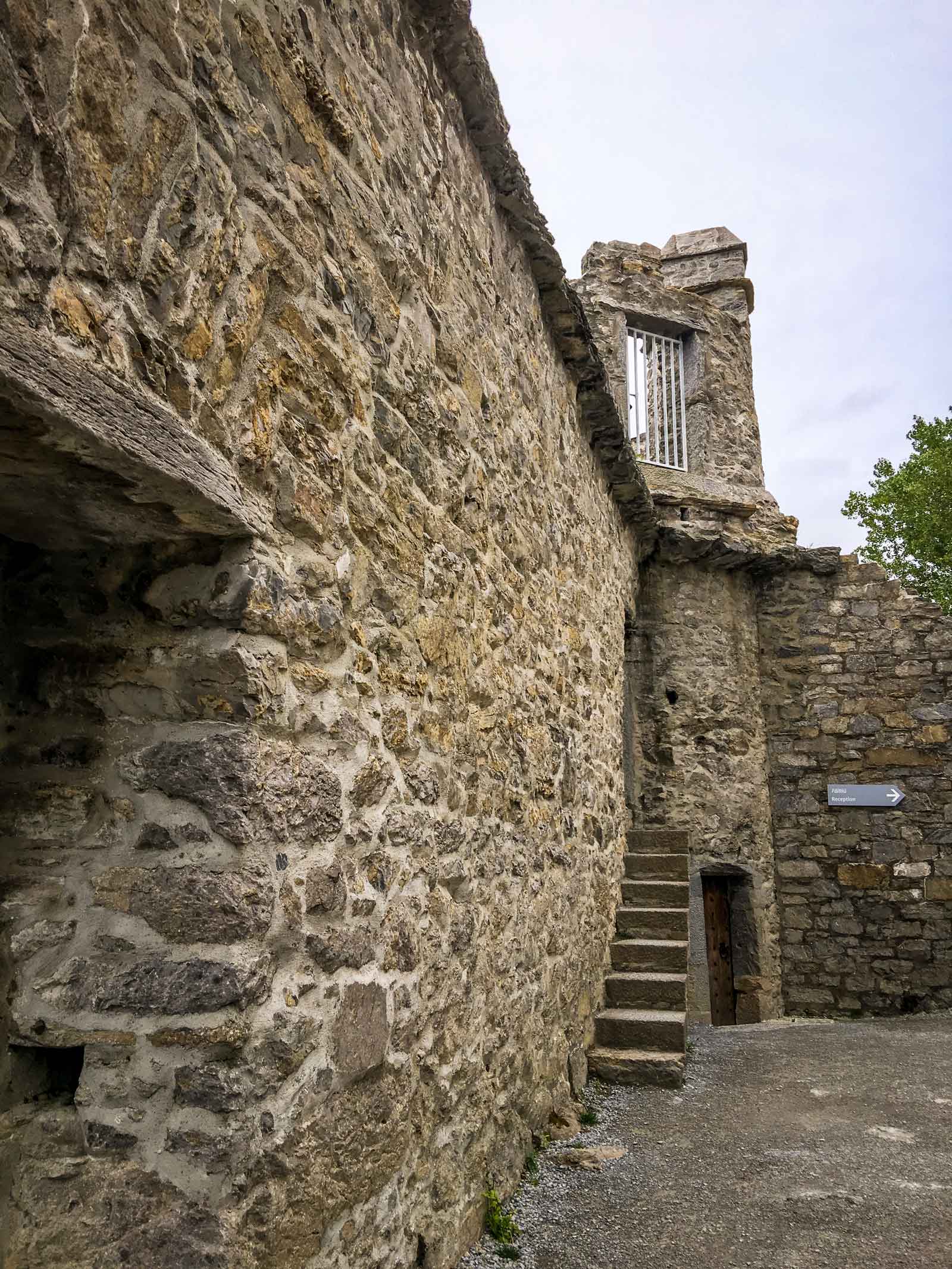 Inside Ross castle in County Kerry