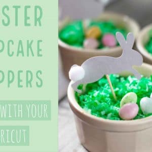 Easter Cupcake Toppers Made With Your Cricut