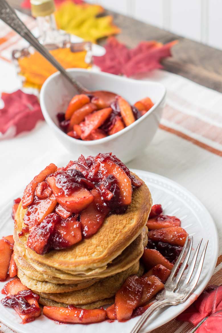 Holiday breakfast idea : Cranberry Gingerbread pancakes.