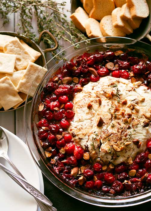 Baked Goat Cheese Roasted Cranberry Appetizer