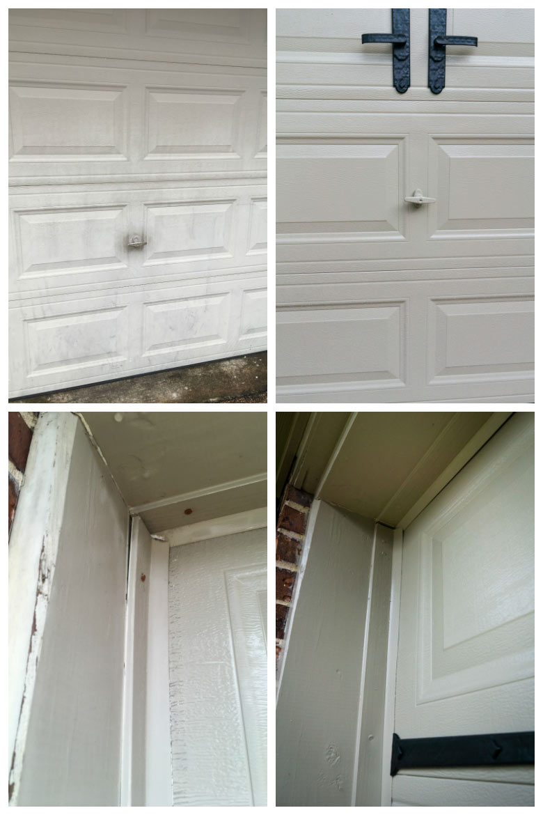 garage door photos before and after detail shots