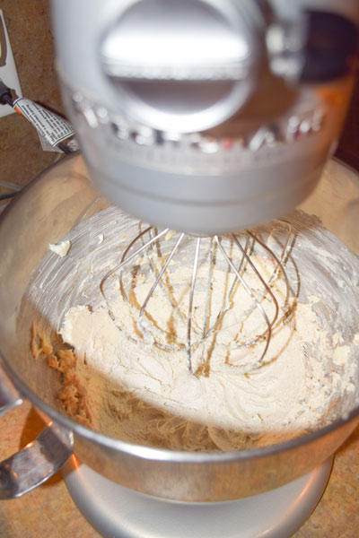 When making eggnog cookies beat the margarine and sugar until light and fluffy