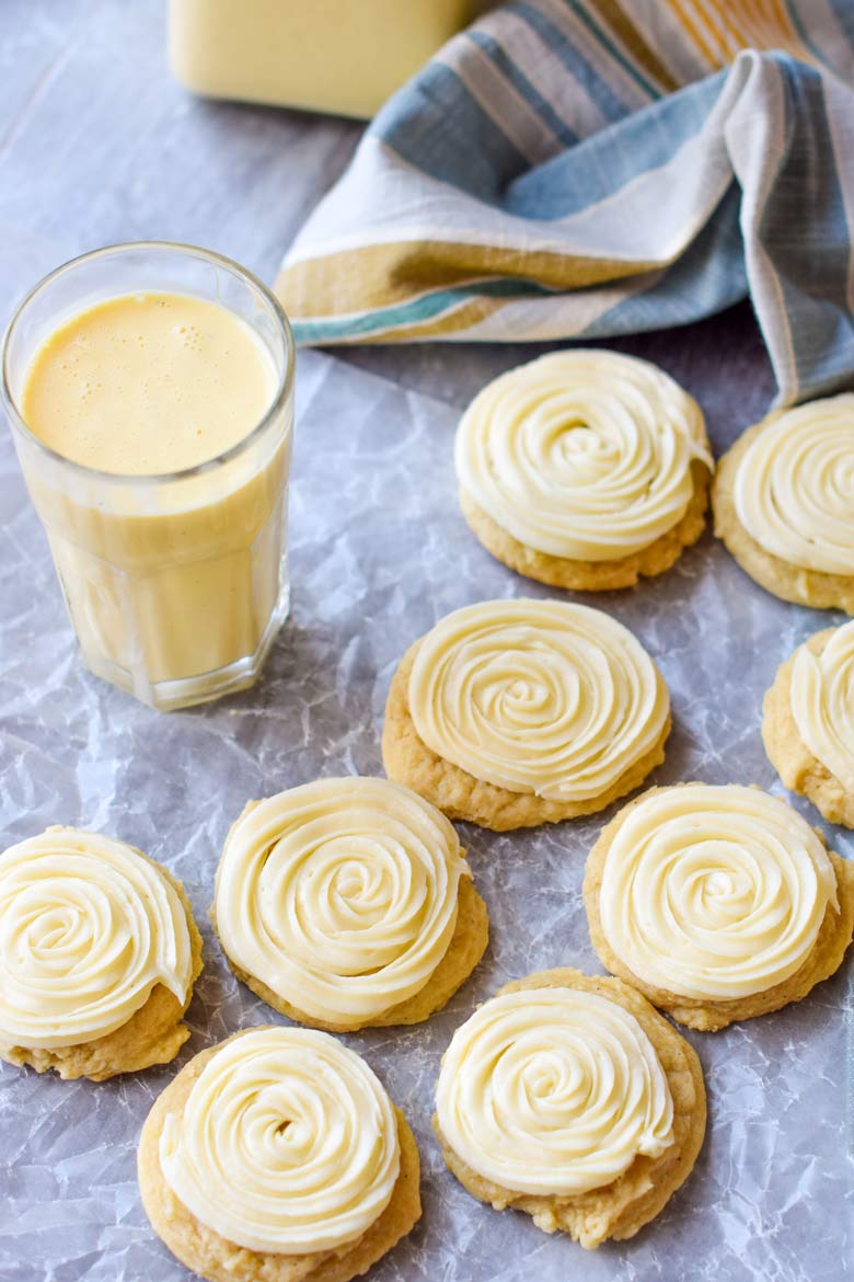 This eggnog cookie recipe is full of eggs and nutmeg just like your favorite glass of eggnog!
