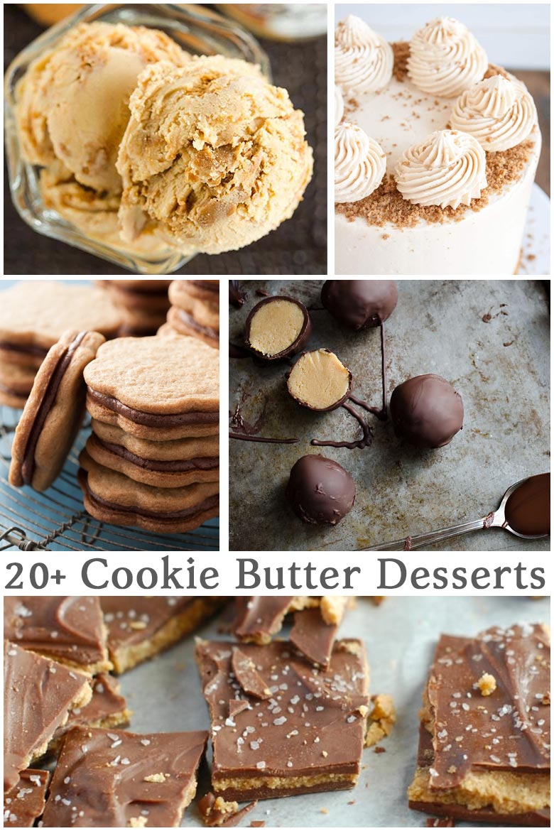 A collection of cookie butter dessert recipes