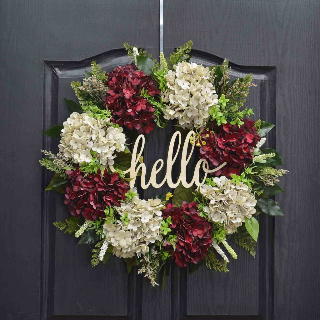 hydrangea wreath on amazon