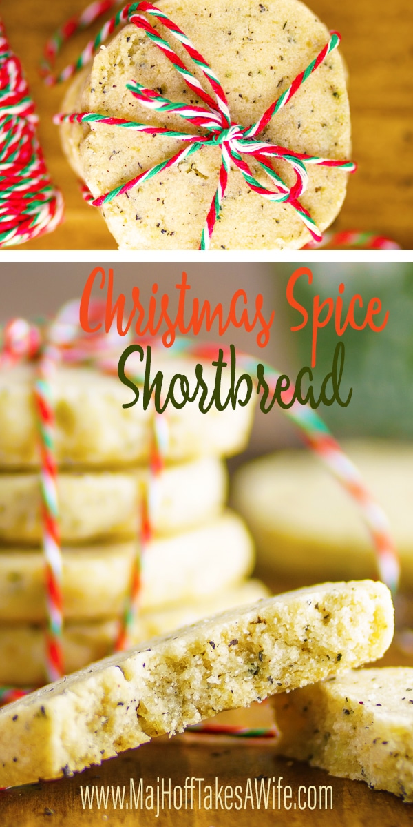 Scottish shortbread cookies with a Christmas twist! Filled with holiday spices like cinnamon, cloves and ginger! Learn the the best tips on how to make the most perfect shortbread cookies with this simple recipe! via @mrsmajorhoff