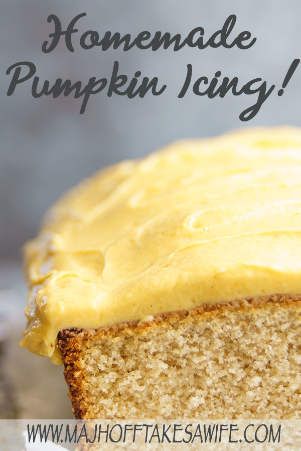 Easy homemade pumpkin frosting whips up in minutes! Perfect for decorating cupcakes, a cake, and even store bought sugar cookies! With just a few basic ingredients including real pumpkin puree, it's a no fail autumn buttercream recipe that will be sure to wow your tastebuds! via @mrsmajorhoff