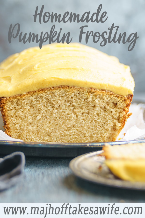 Easy homemade pumpkin frosting whips up in minutes! Perfect for decorating cupcakes, a cake, and even store bought sugar cookies! With just a few basic ingredients including real pumpkin puree, it's a no fail autumn buttercream recipe that will be sure to wow your tastebuds! via @mrsmajorhoff