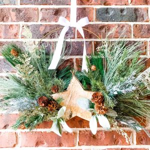 How to make Christmas Metal Ring Wreaths